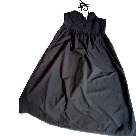 Universal Thread Black Cotton Halter Maxi Dress XLMaxi length flowy silhouette - Picture 1 of 11